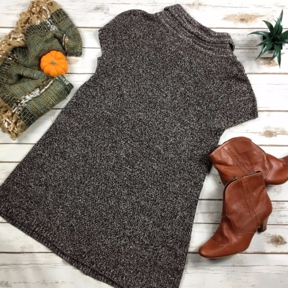 Brown Short Sleeve Knit Sweater Dress by Style Co. - Picture 2 of 8